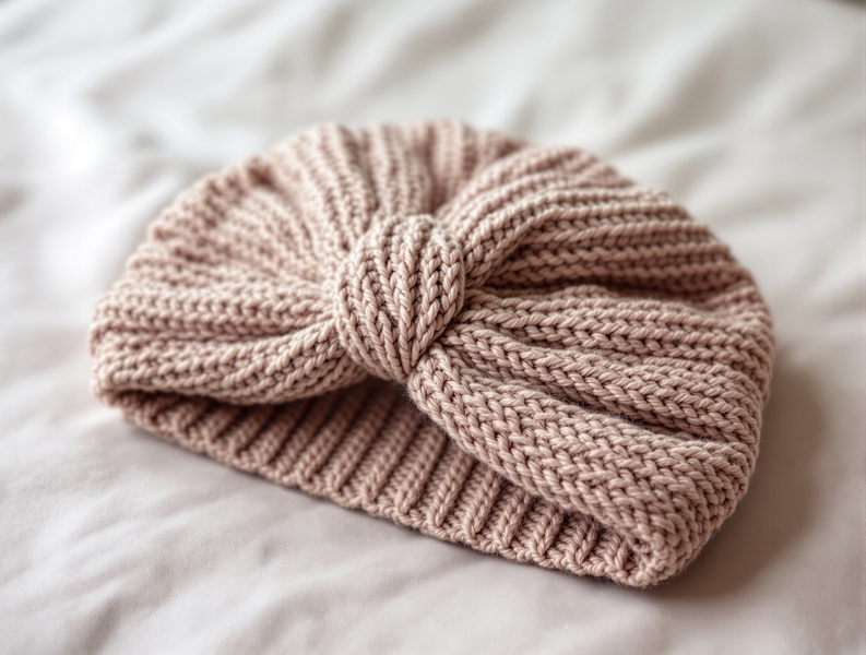 Turbante de punto para los meses de frío